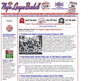 Tablet Screenshot of negroleaguebaseball.com